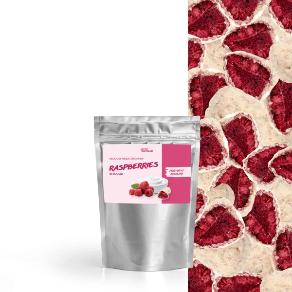 Frambuesas en yogur (100 g)
