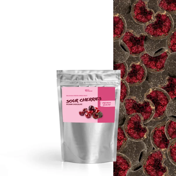 Cerezas cubiertas de chocolate negro (100 g)