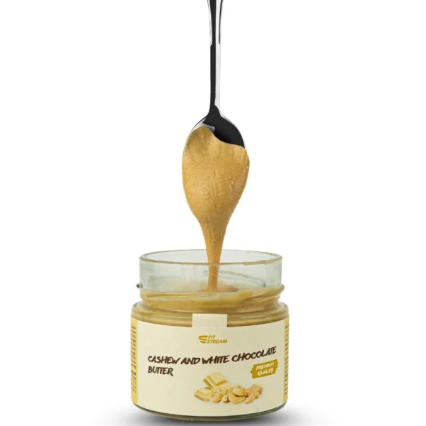 Mantequilla de anacardos y chocolate blanco (200 g) - Imagen 2